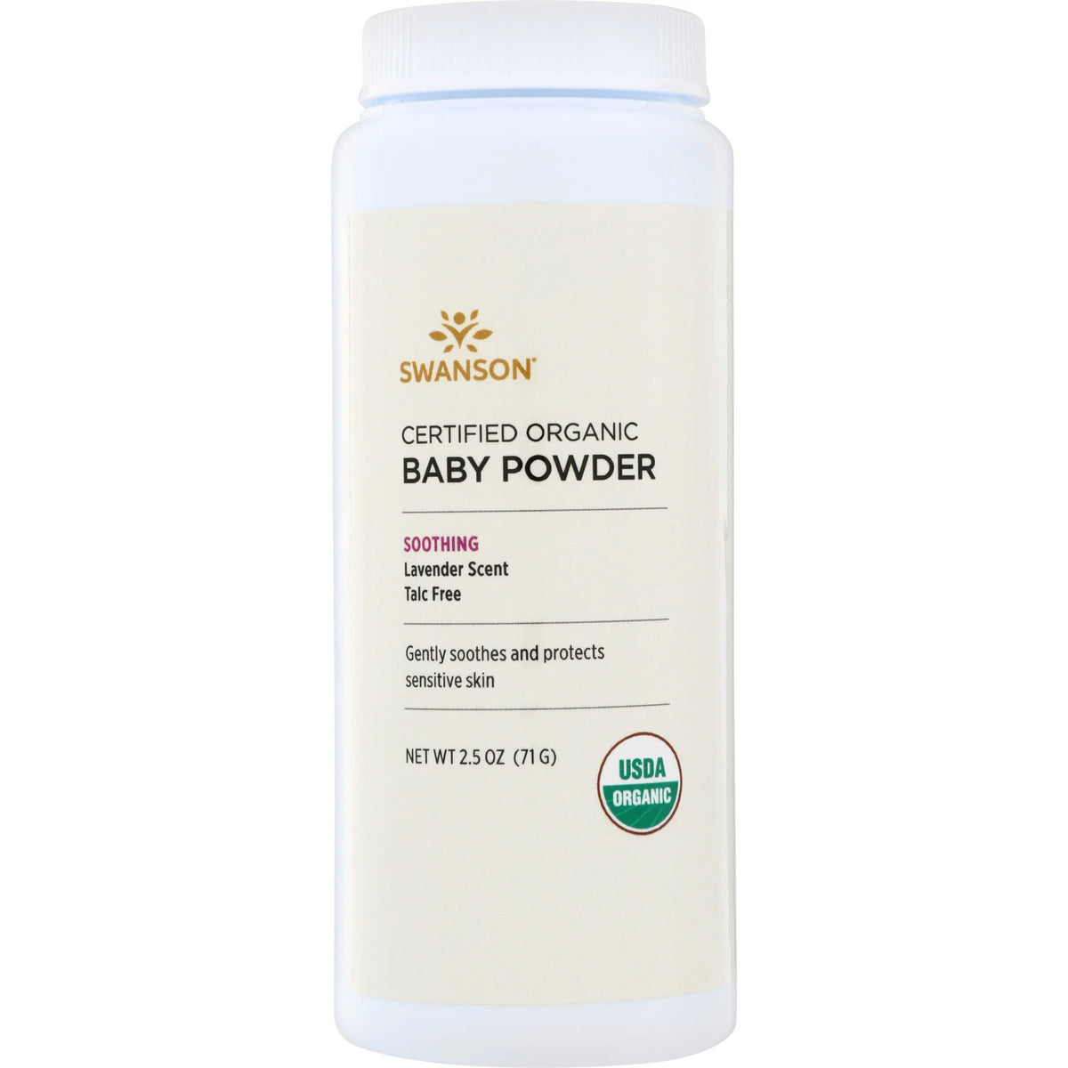 Certified Organic Baby Powder Talc Free - Lavender Scent