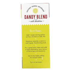 Instant Herbal Beverage with Dandelion - Single Serve Packets