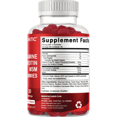 Glucosamine Chondroitin MSM Gummies - Raspberry
