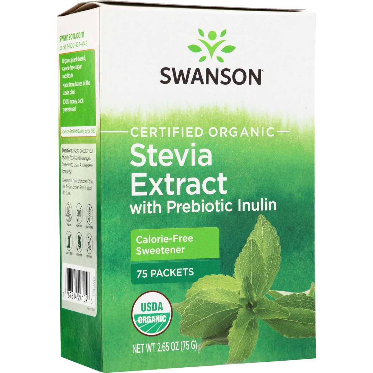 Certified Organic Stevia Extract with Prebiotic Inulin