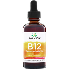 Vitamin B12 Cyanocobalamin - Strawberry Liquid