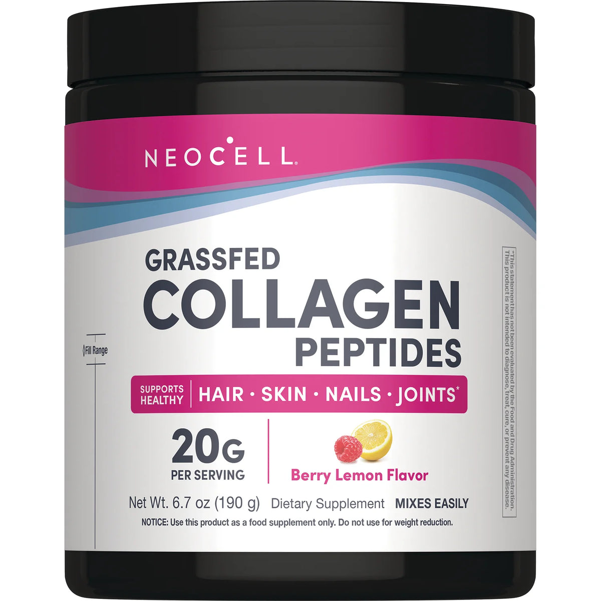 Grassfed Collagen Peptides - Berry Lemon
