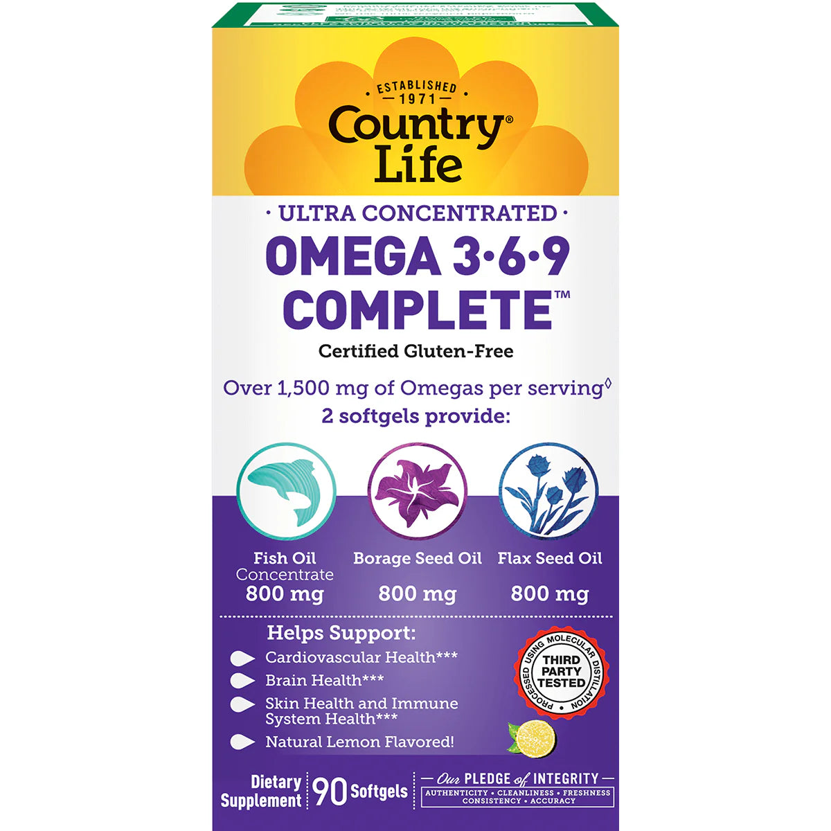 Ultra Concentrated Omega 3-6-9 Complete - Lemon