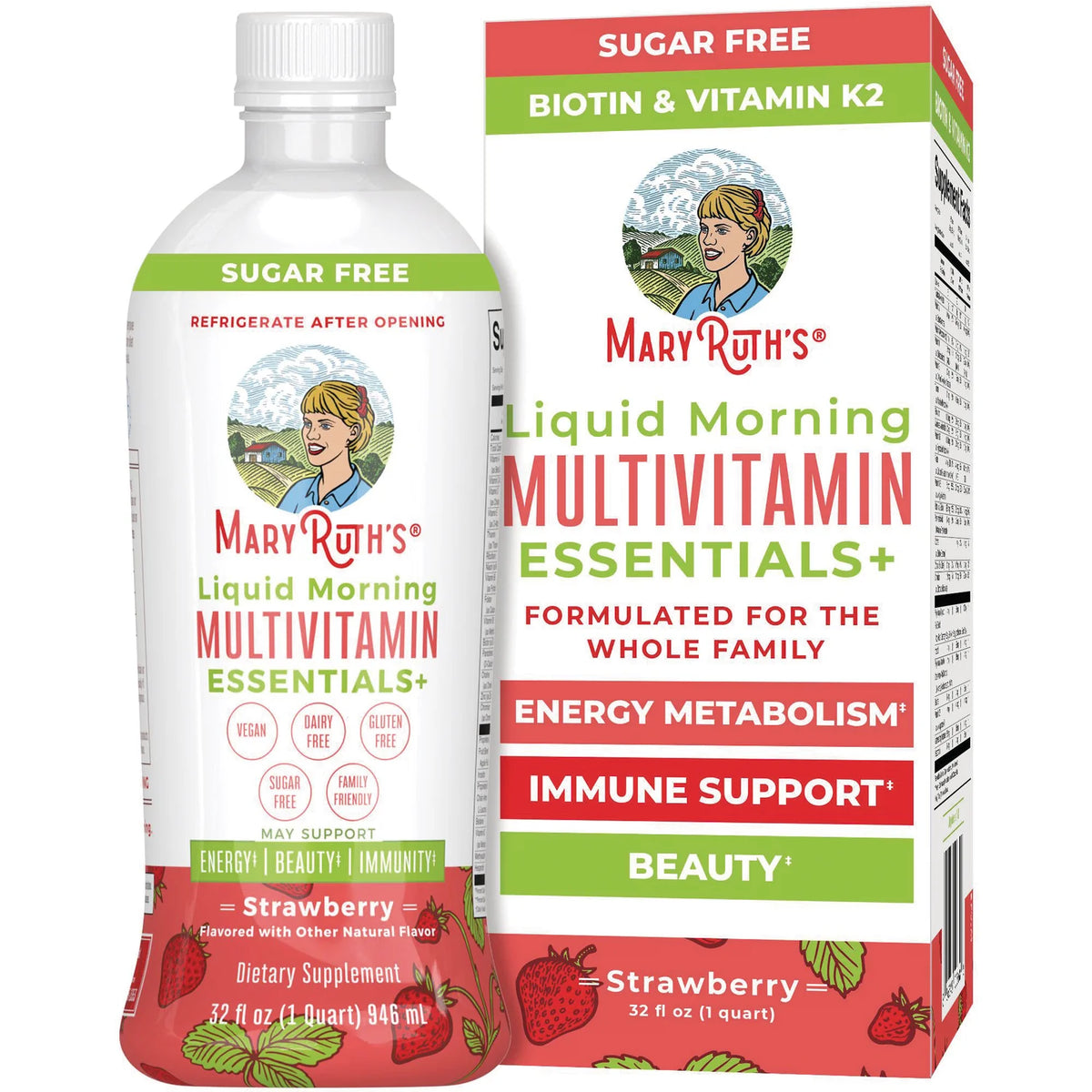 Liquid Morning Multivitamin Essentials+ - Strawberry
