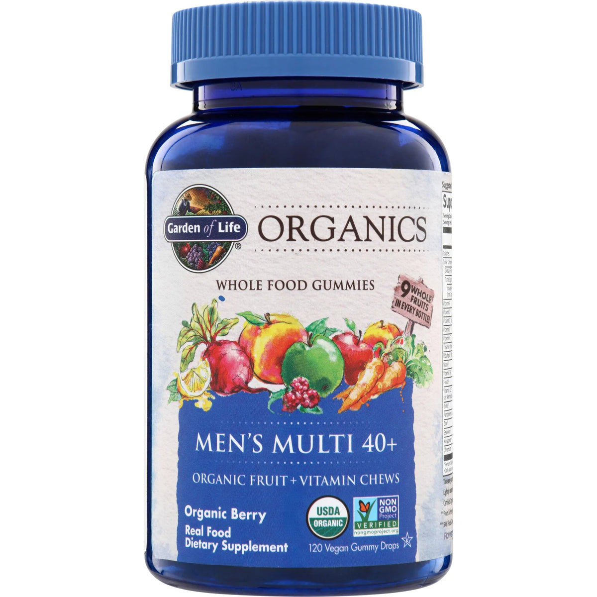 Organics Men's Multi 40+ Gummies - Organic Berry