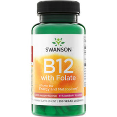 Vitamin B12 with Folate - Strawberry Flavor