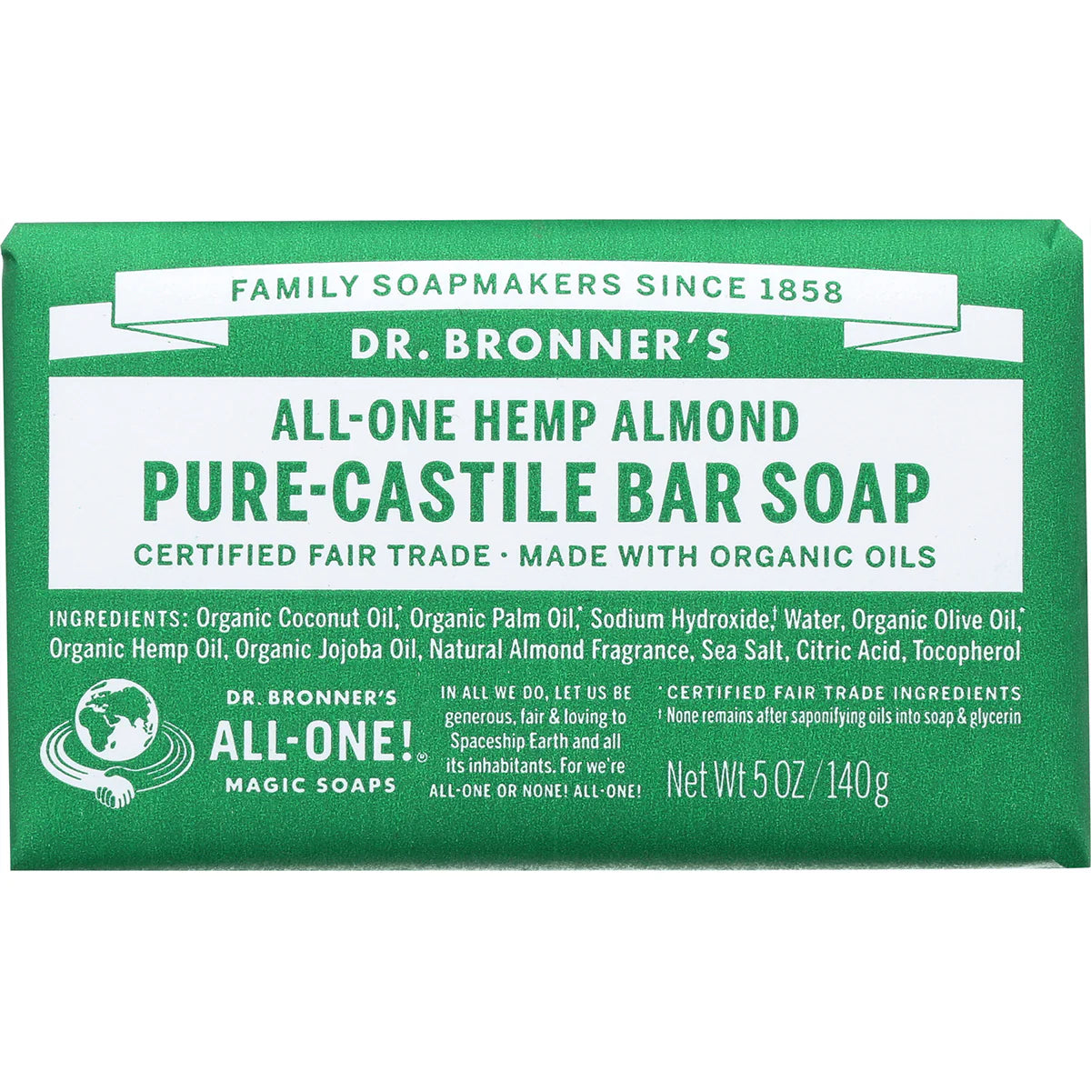 All-One Hemp Pure-Castile Bar Soap