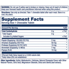 Papaya Enzyme Chewables - Pineapple