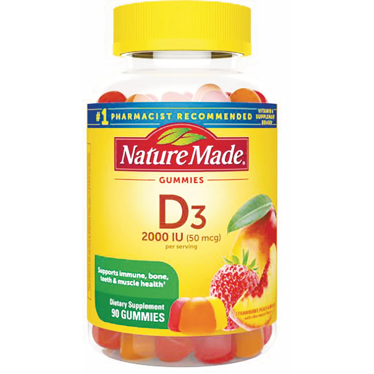 D3 Gummies - Strawberry, Peach & Mango