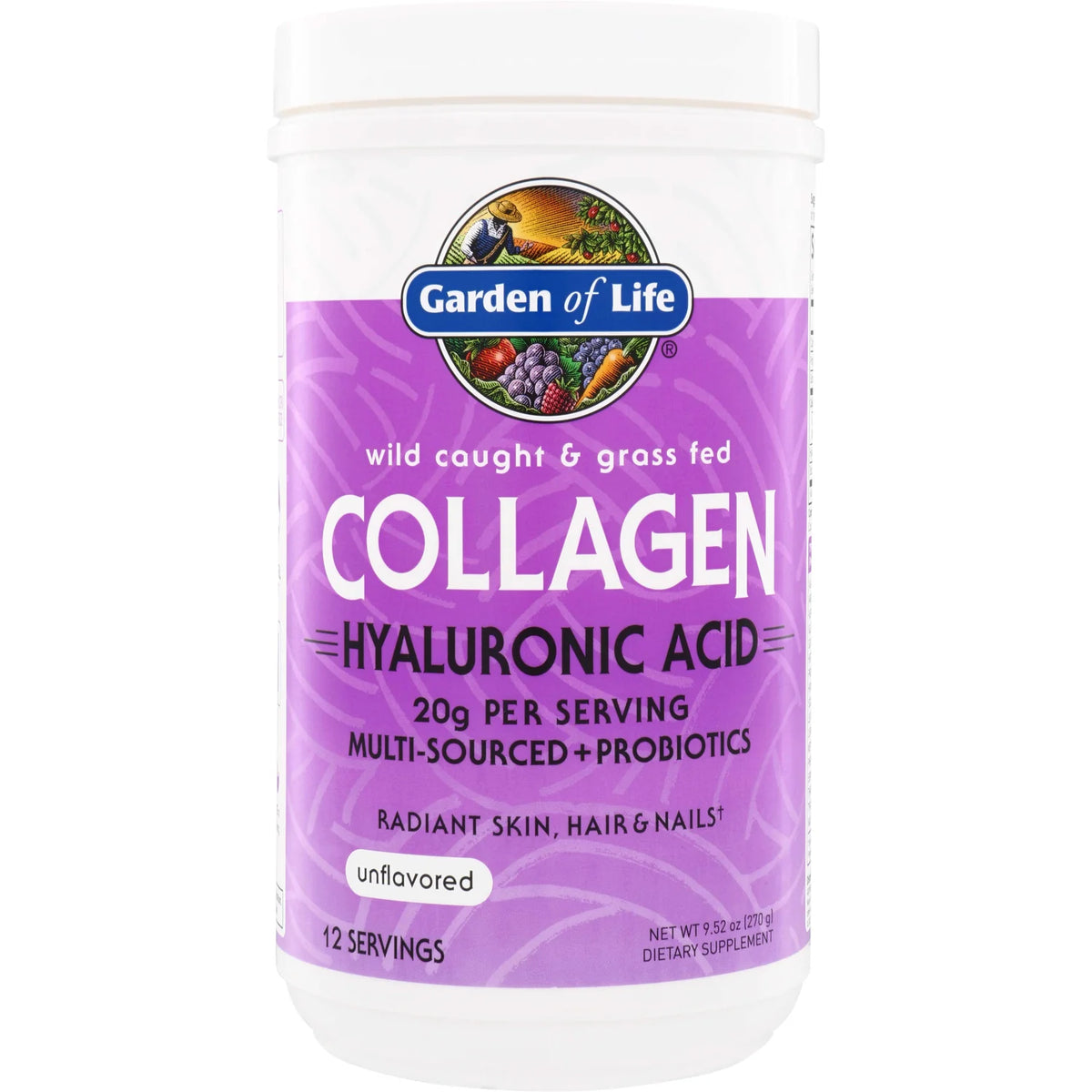 Wild Caught & Grass Fed Collagen Hyaluronic Acid - Unflavored