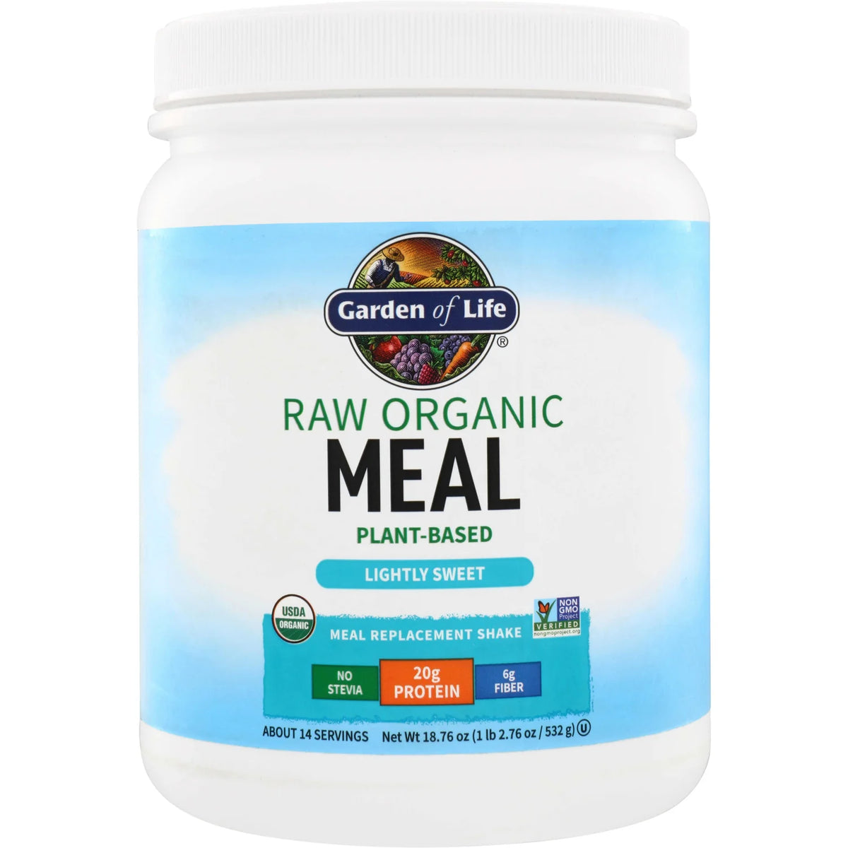 Raw Organic Meal Replacement Shake - Lightly Sweet