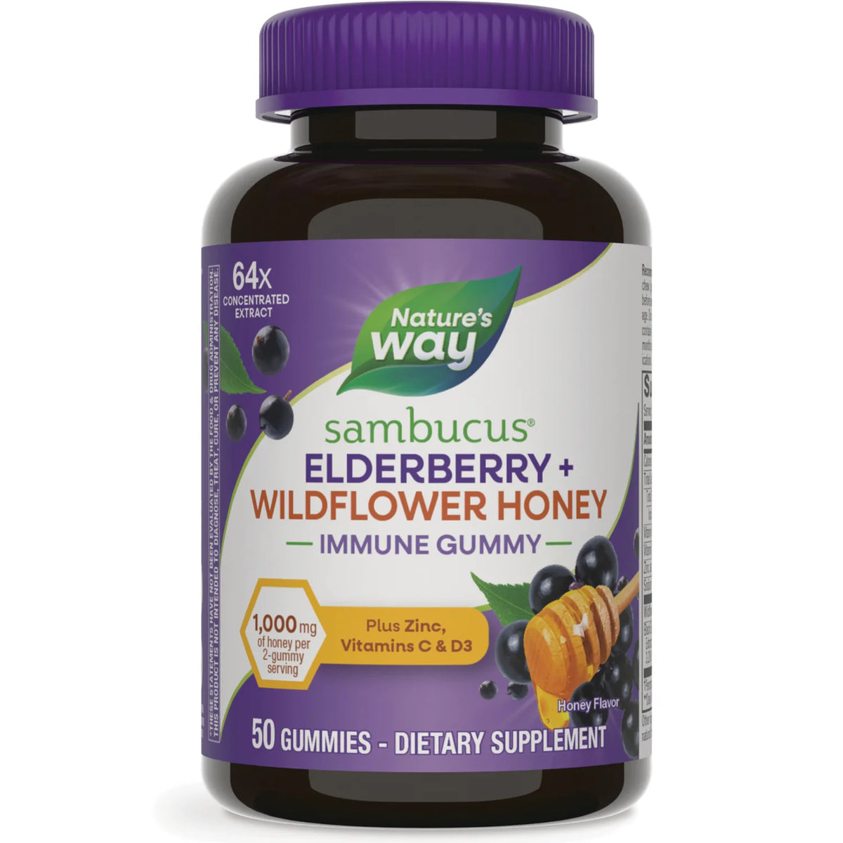Sambucus Elderberry + Wildflower Honey Immune Gummy