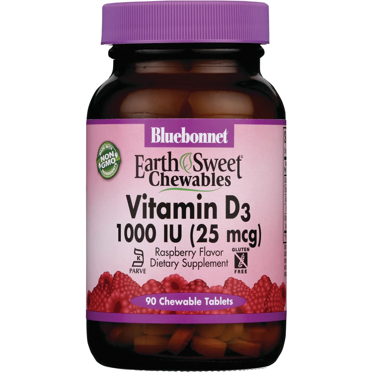 EarthSweet Chewables Vitamin D3 - Raspberry