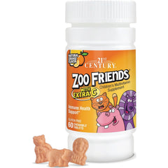 Zoo Friends with Extra C Children's Multivitamin - Orange
