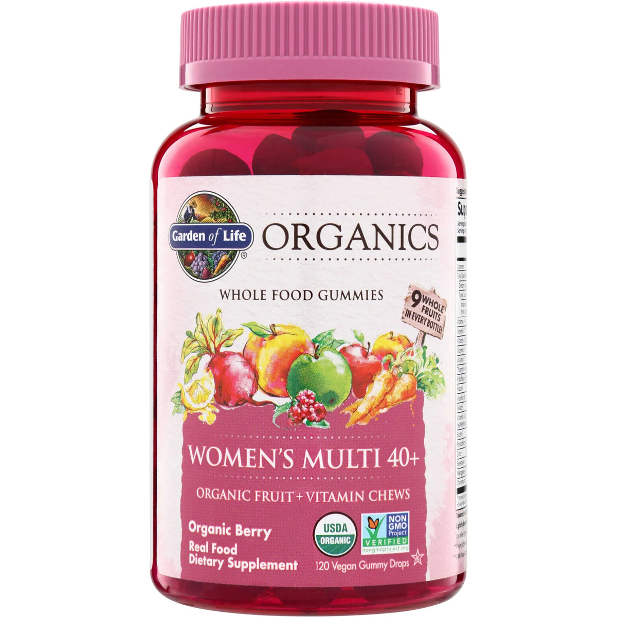Organics Women's Multi 40+ Gummies - Organic Berry