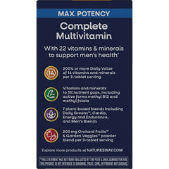 Alive! Max3 Potency Men's Complete Multivitamin