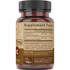 Vegan Chelated Iron with Added B12