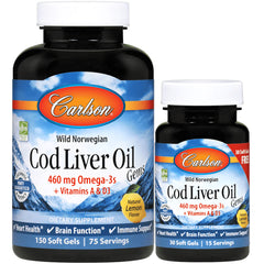 Wild Norwegian Cod Liver Oil Gems - Lemon
