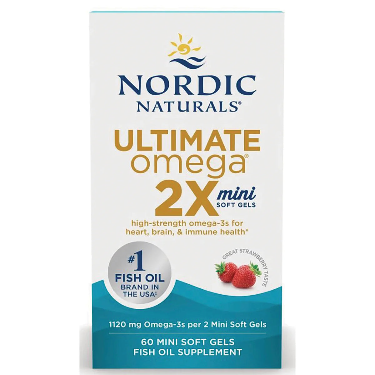 Ultimate Omega 2X Mini Soft Gels - Strawberry