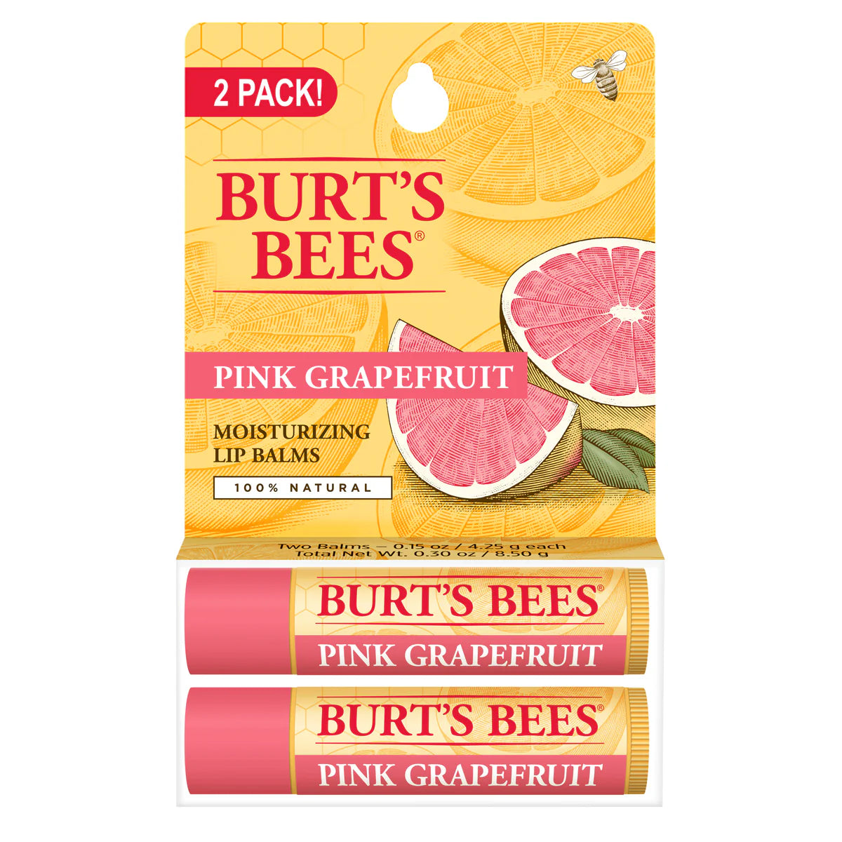 Moisturizing Lip Balms 2 Pack - Pink Grapefruit