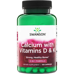 Calcium with Vitamins D & K - 3 in-1 Formula
