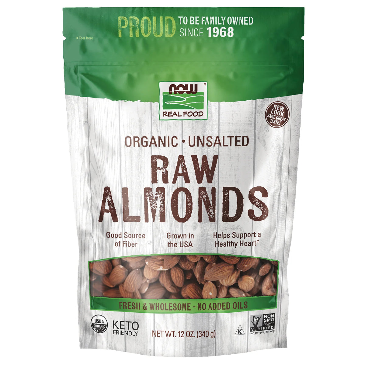 Organic Unsalted Raw Almonds