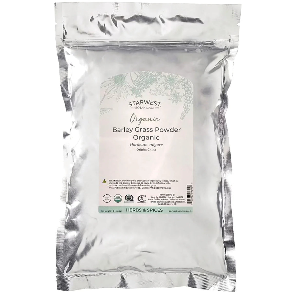 Barley Grass Powder Organic