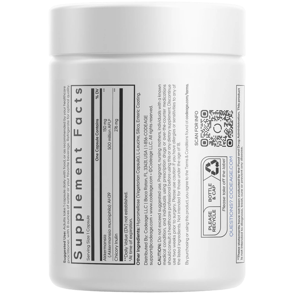 Akkermansia 500 Ultra Probiotic & Prebiotic