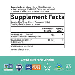 SPORT Creatine Monohydrate + Probiotics - Unflavored