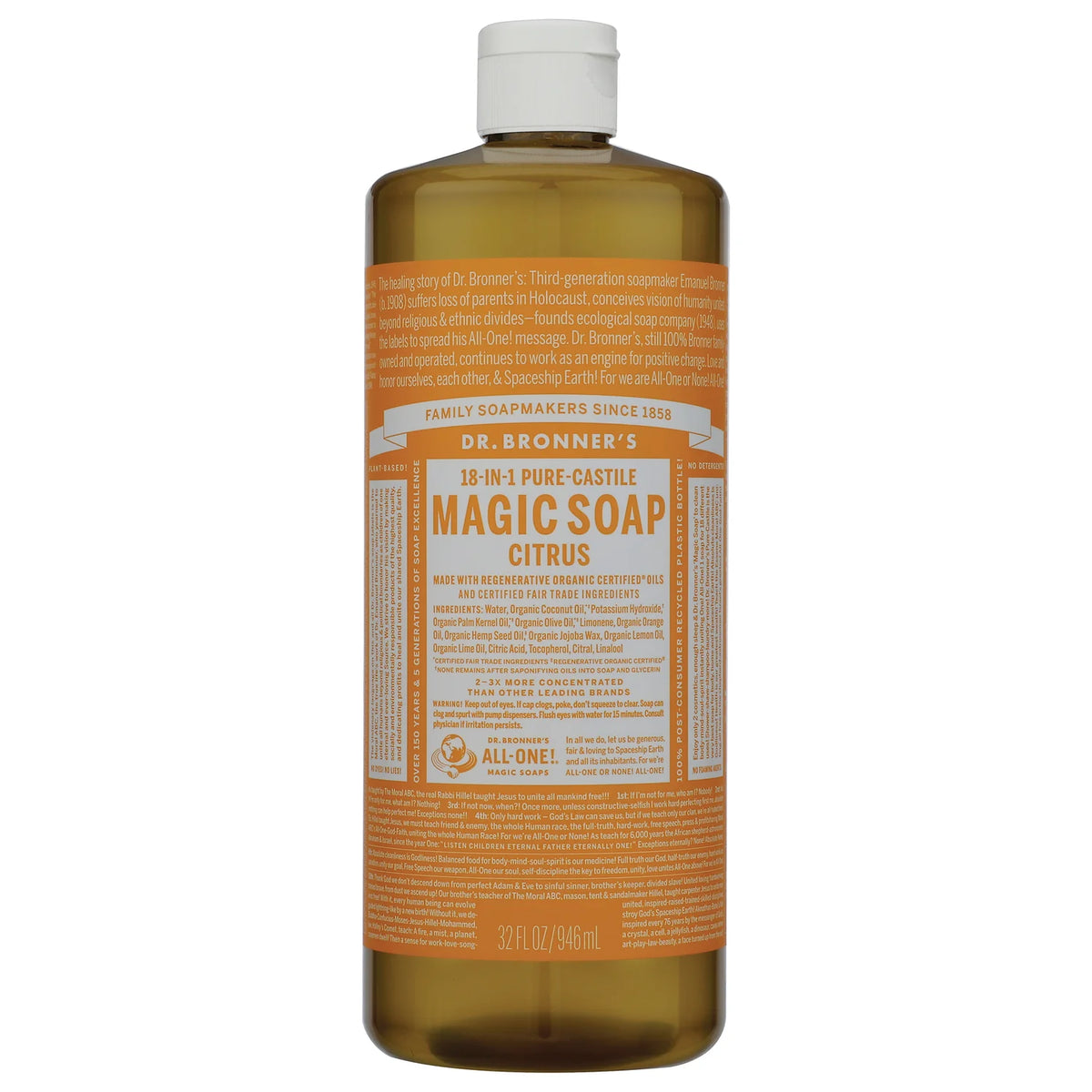 18-in-1 Pure-Castile Magic Soap - Citrus