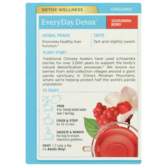Organic EveryDay Detox Tea - Schisandra Berry