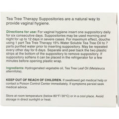 Vaginal Suppositories with Tea Tree Oil
