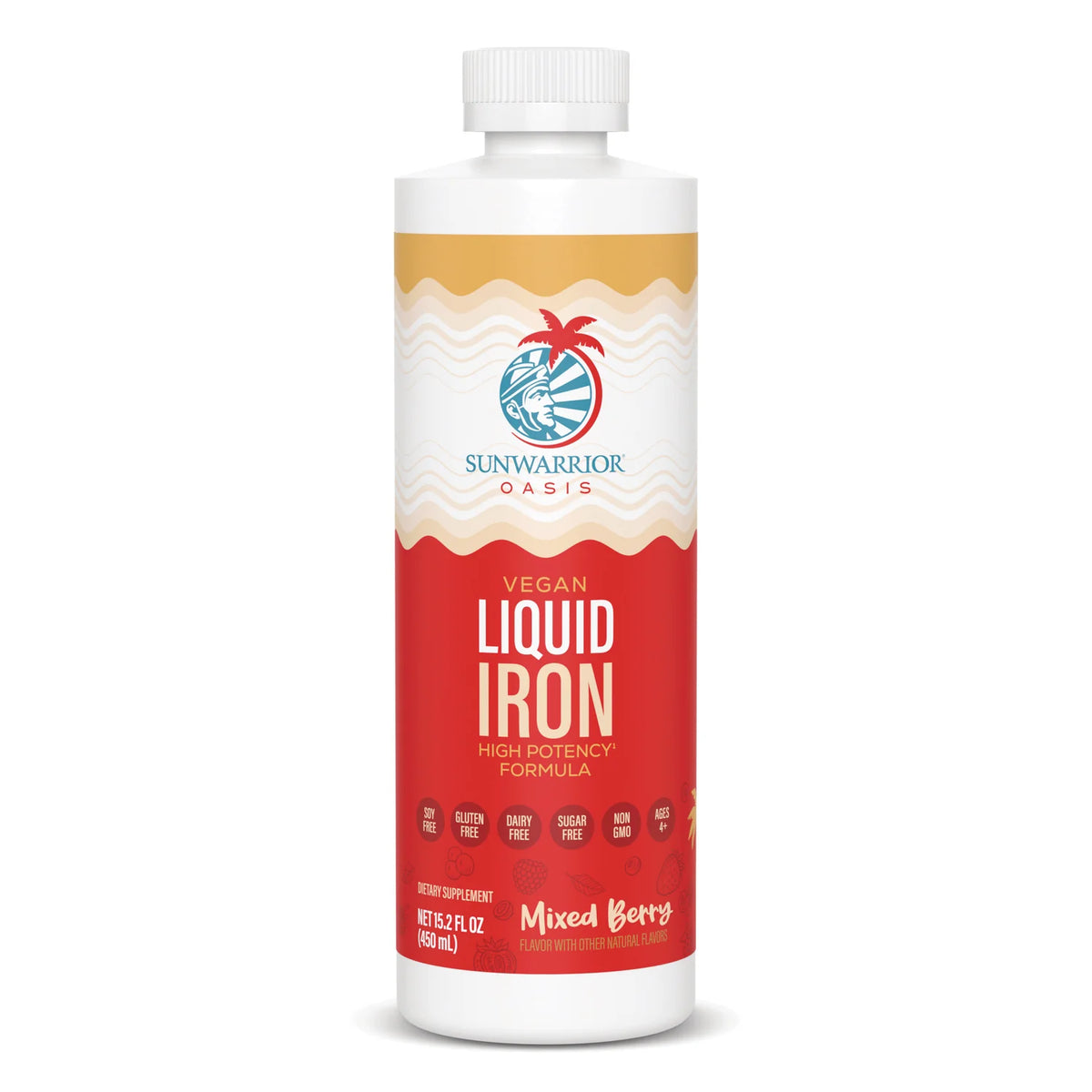 Oasis Vegan Liquid Iron - Mixed Berry