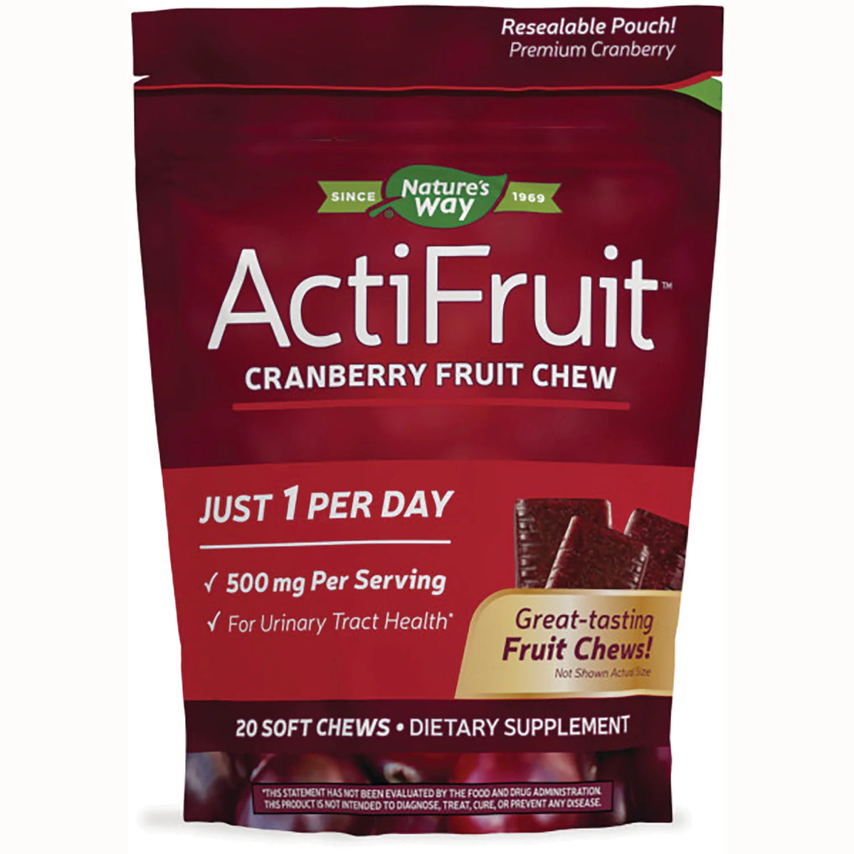 ActiFruit Cranberry Fruit Chew