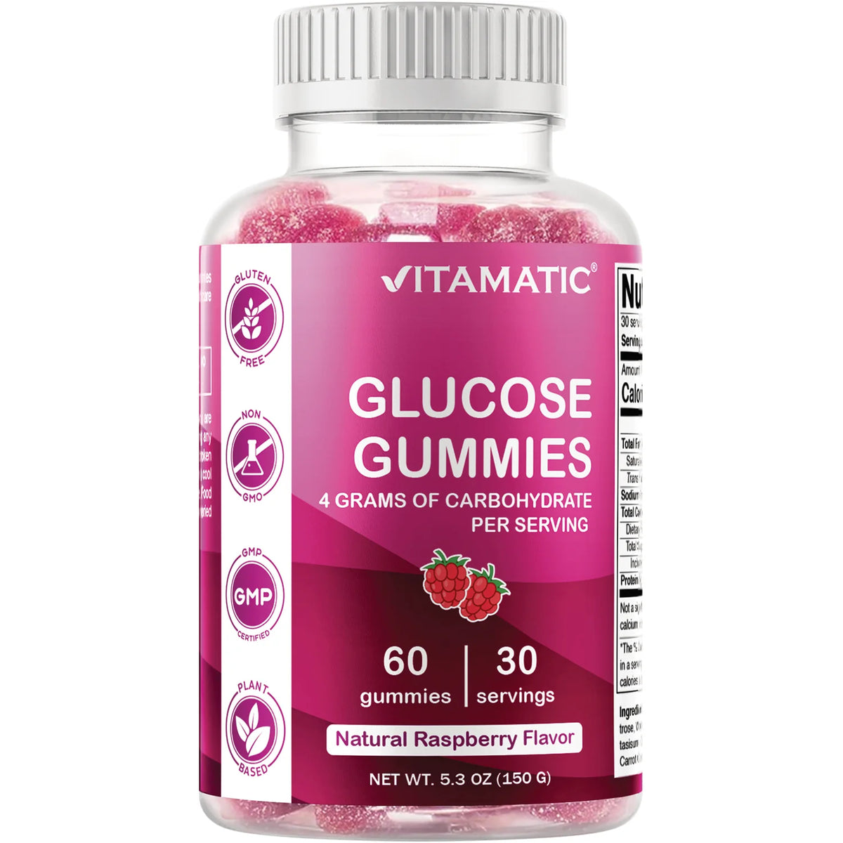 Glucose Gummies - Raspberry