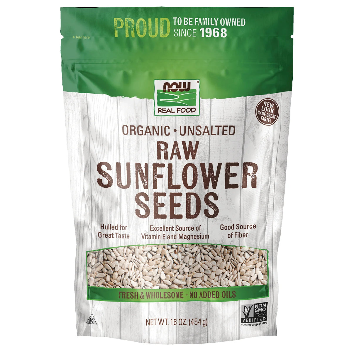 Organic Unsalted Raw Sunflower Seeds