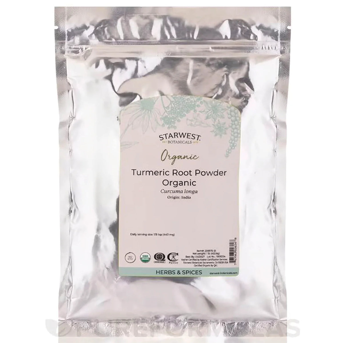 Turmeric Root Powder Organic