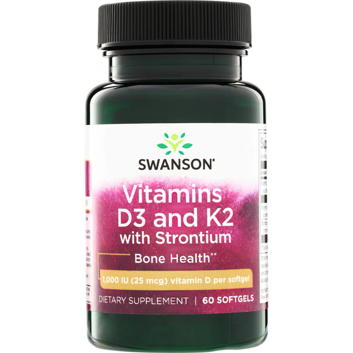 Vitamins D3 and K2 with Strontium