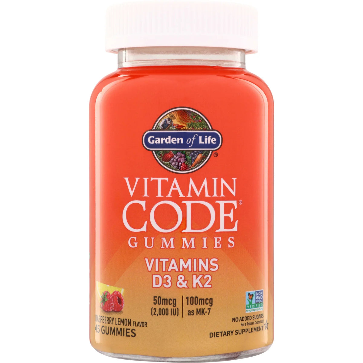 Vitamin Code Gummies Vitamins D3 & K2 - RaspberryLemon