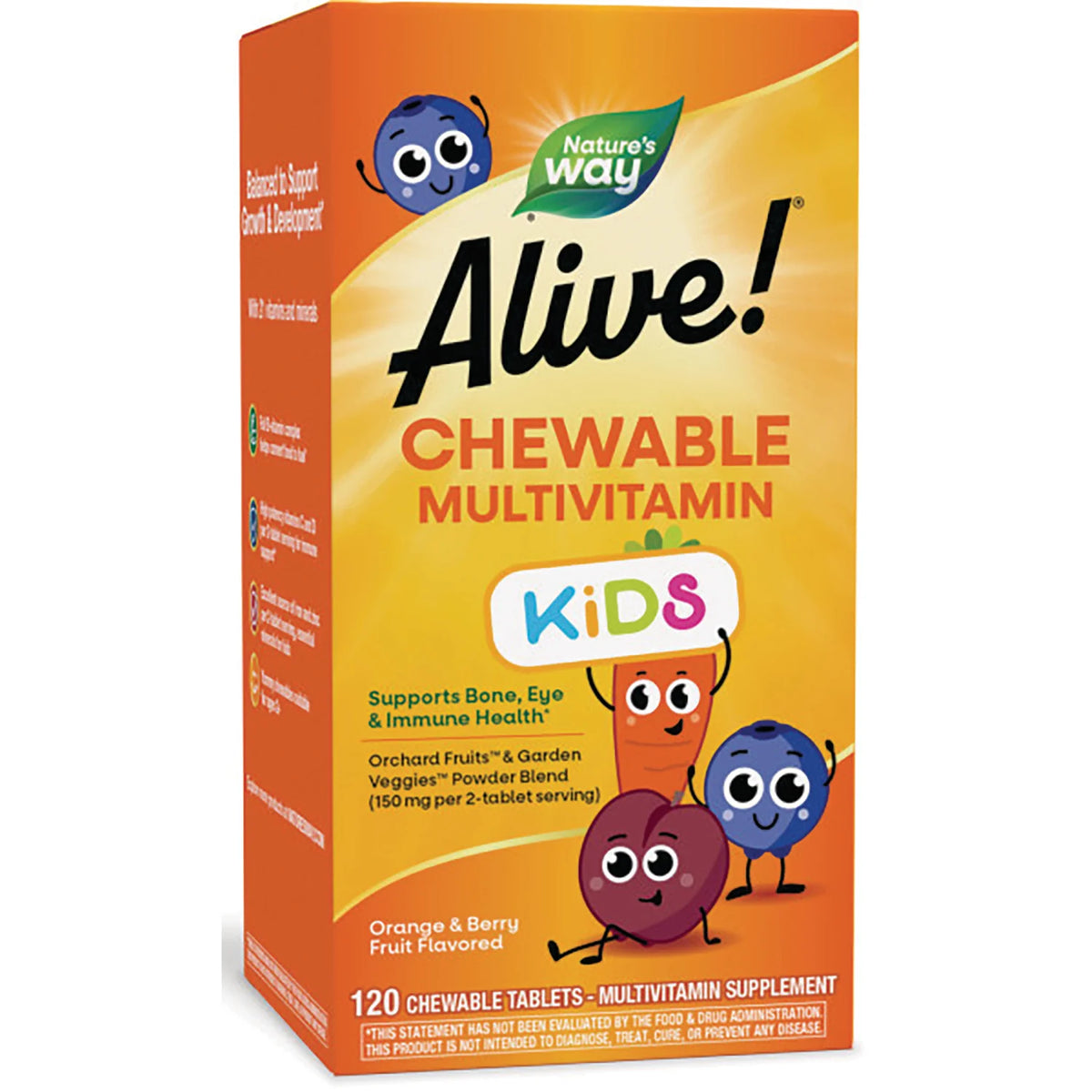 Alive! Kid's Chewable Multivitamin - Orange & Berry