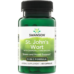 St. John's Wort with Chamomile and Bacopa - 3-in-1 Formula