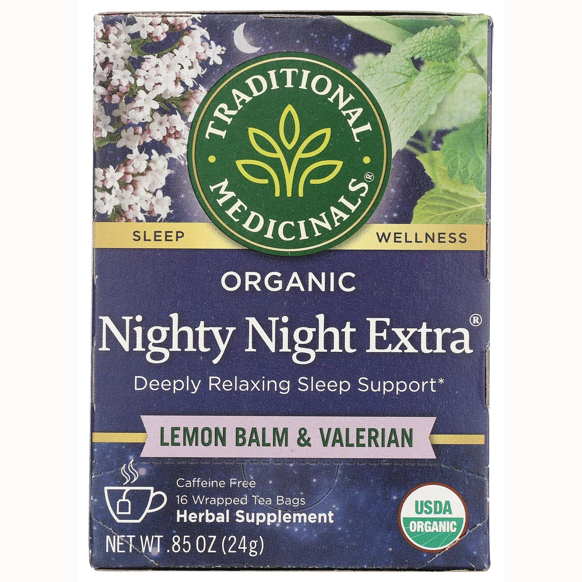 Organic Nighty Night Tea - Lemon Balm & Valerian