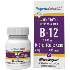 B-12 Methylcobalamin with B-6 & Folic Acid