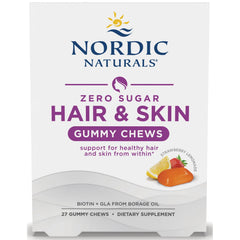 Zero Sugar Hair & Skin Gummy Chews - Strawberry Lemonade
