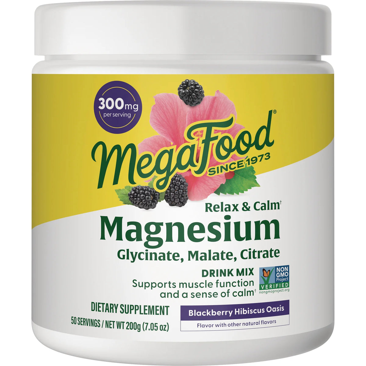 Relax & Calm Magnesium Drink Mix - Blackberry Hibiscus Oasis