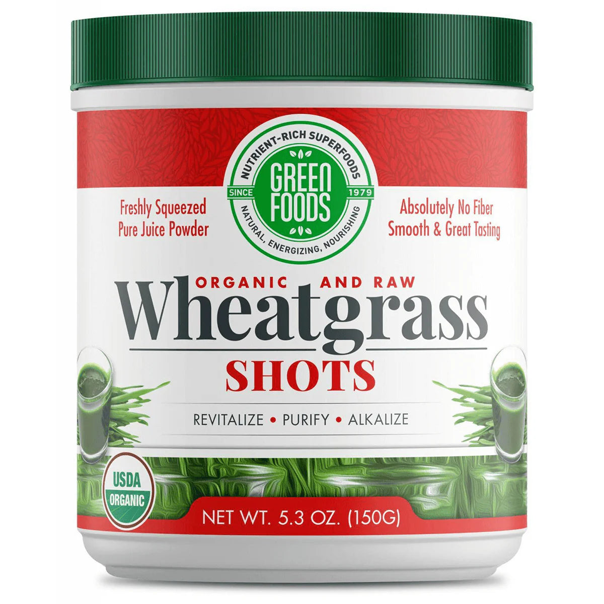 Organic and Raw Wheatgrass Shots