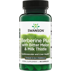 Berberine Plus with Bitter Melon & Milk Thistle - 3-in-1 Formula