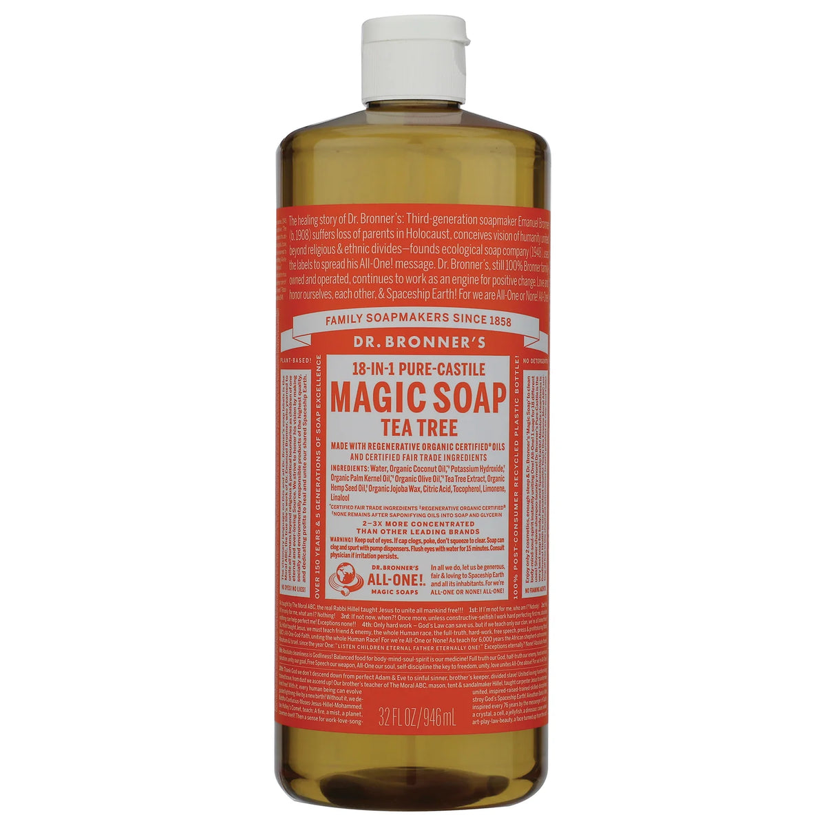 18-in-1 Pure-Castile Magic Soap - Tea Tree