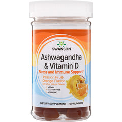 Ashwagandha & Vitamin D Gummies - Passion Fruit-Orange