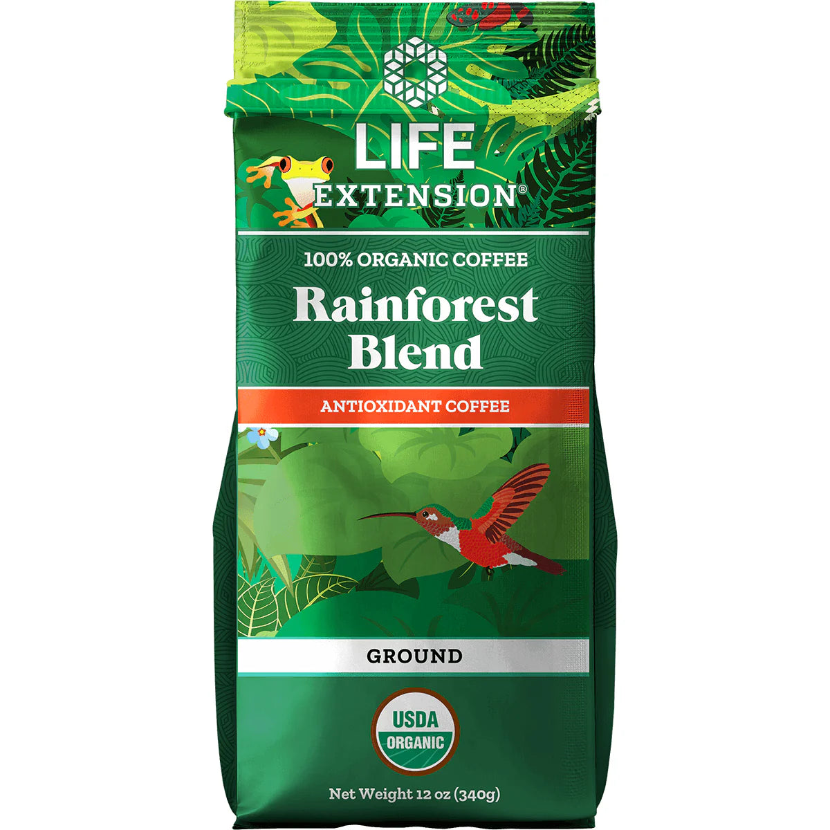 100% Organic Coffee Rainforest Blend - Ground